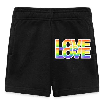 Rainbow Love Lettering - Baby Shorts - black - Front