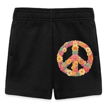 Fleure love and peace - Baby Shorts - black - Front