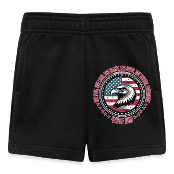 4 JUILLET, UN DRAPEAU, UN CŒUR ET UNE NATION, PATRIOTE - Short Bébé - noir - Devant