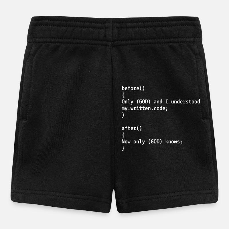 Blague du programmeur - Short Bébé - noir