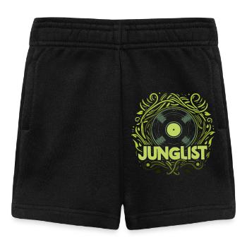 junglist disque vinyle - Short Bébé - noir - Devant