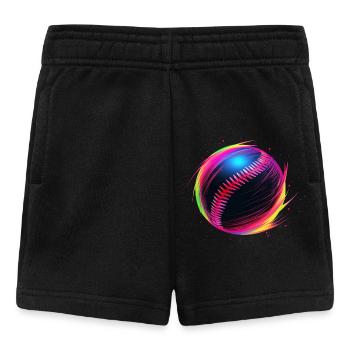 Baseball Ball Vaporwave - Baby Shorts - Schwarz - Vorne