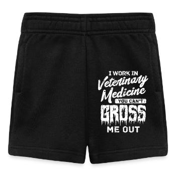Ich arbeite in der Veterinärmedizin - Baby Shorts - Schwarz - Vorne