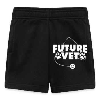 Etudiant vétérinaire - Short Bébé - noir - Devant