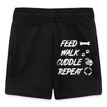 Feed Walk Cuddle Repeat - Baby Shorts - Schwarz - Vorne