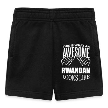 Ruanda - Baby Shorts - Schwarz - Vorne