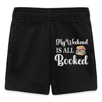 Reading Books Bookworm - Baby Shorts - black - Front