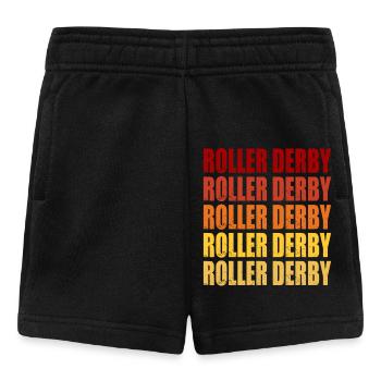 Roller Derby Rétro Vintage Graphique - Short Bébé - noir - Devant