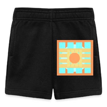 Color Games Pattern Design - Baby Shorts - black - Front