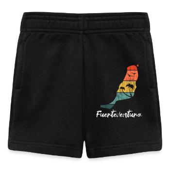 Fuerteventura outline map Canary Islands retro vintage - Baby Shorts - black - Front