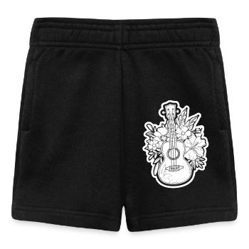 Ukulele Comic Look - Baby Shorts - Schwarz - Vorne