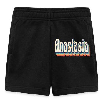 vintage retro Anastasia t-shirt t-shirt - Baby Shorts - black - Front