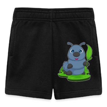 Feuille de chenille - Short Bébé - noir - Devant