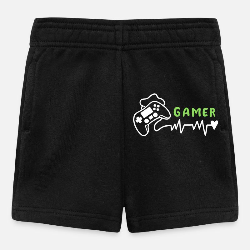 Gamer Gaming - Baby Shorts - Schwarz