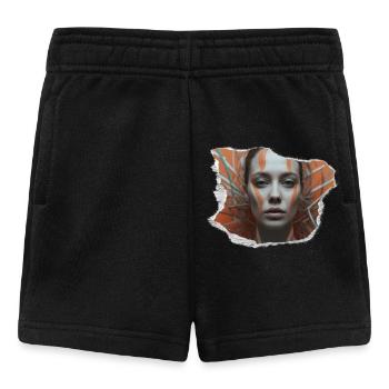 Heavy Kunstvoll skizziert Minimalistisch und doch - Baby Shorts - Schwarz - Vorne