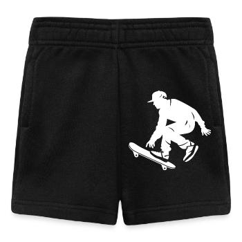 Skateboarding Junge - Baby Shorts - Schwarz - Vorne