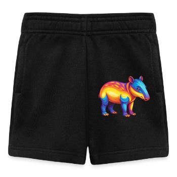 Tapir Bunte Kawaii Cartoon Figur Clipart - Baby Shorts - Schwarz - Vorne