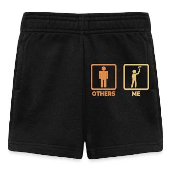 Painter stick figure - Baby Shorts - black - Front
