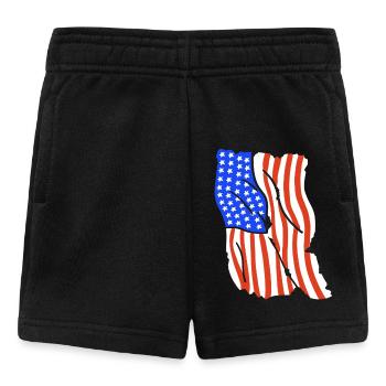 Amerikanische Flagge 4. Juli Patriotisch - Baby Shorts - Schwarz - Vorne