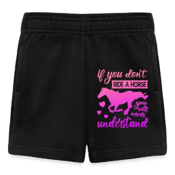 Horses Girls - Baby Shorts - black - Front