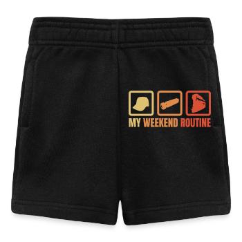 Train Lovers Weekend - Baby Shorts - black - Front