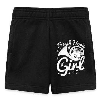 French horn player - Baby Shorts - black - Front
