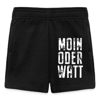 Moin or Watt Ruhrgebiet Ruhrpott Hamburg Moin - Baby Shorts - black - Front
