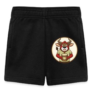 Bongo Bunte Kawaii Cartoon Figur Clipart - Baby Shorts - Schwarz - Vorne