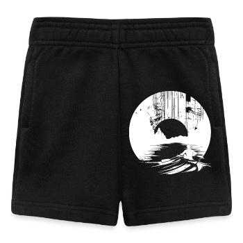 Rowing Drawing - Baby Shorts - black - Front
