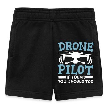 Drohnenpilot Drohne - Baby Shorts - Schwarz - Vorne