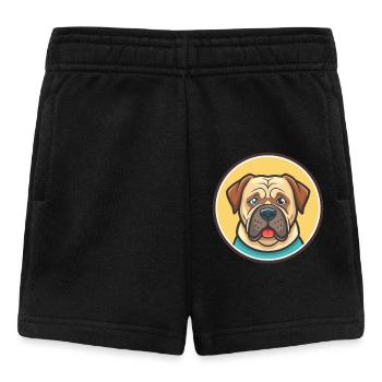 Kurdische Dogge Hunderasse Cartoon Kawaii Clipart - Baby Shorts - Schwarz - Vorne