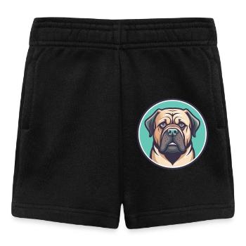 Assyrische Dogge Hunderasse Karikatur Kawaii Clipart - Baby Shorts - Schwarz - Vorne