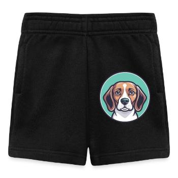Beagle Harrier Hunderasse Cartoon Kawaii Clipart - Baby Shorts - Schwarz - Vorne