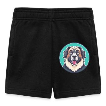 Kaukasischer Schäferhund Hunderasse Karikatur Kawaii - Baby Shorts - Schwarz - Vorne