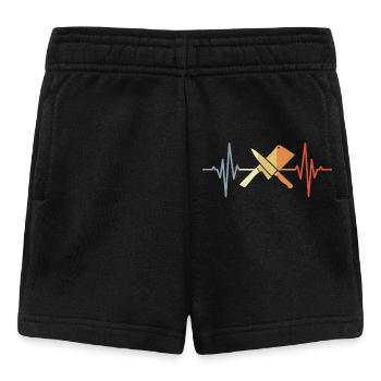 Hackbeil Messer Herzlinie - Baby Shorts - Schwarz - Vorne