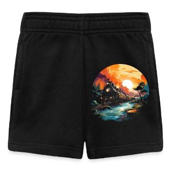 Railway Portrait - Baby Shorts - black - Front