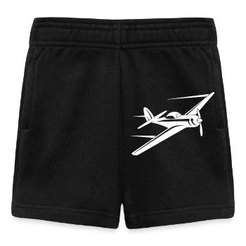 Propeller Plane Sketch - Baby Shorts - black - Front
