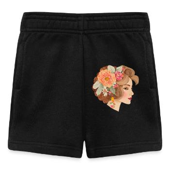 Belle dame au style bohème chic - Short Bébé - noir - Devant