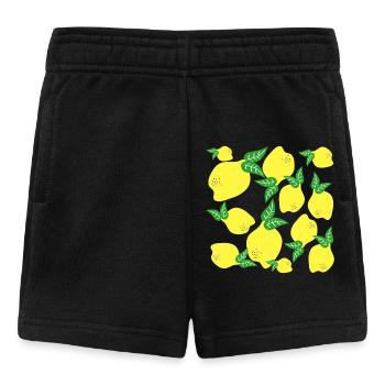 Lemon Pattern - Baby Shorts - black - Front