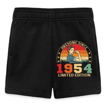 1954 Women's Birthday Limited Edition Vintage - Baby Shorts - Schwarz - Vorne