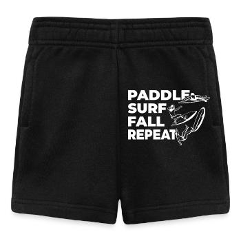 Paddle Surf Fall Repeat - Baby Shorts - black - Front