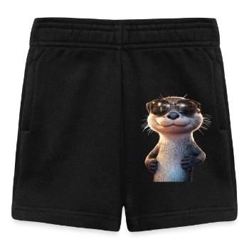 Otter Seeotter Fischotter Marder Liebe Süßer Otter - Baby Shorts - Schwarz - Vorne