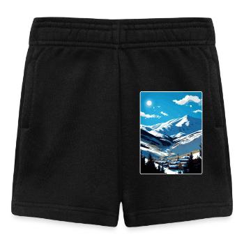 Vail Ski Resort Colorado Travel Poster Souvenir - Baby Shorts - black - Front