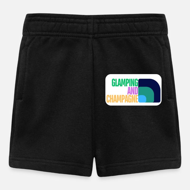 Glamping (Glamping) - Baby Shorts - Schwarz