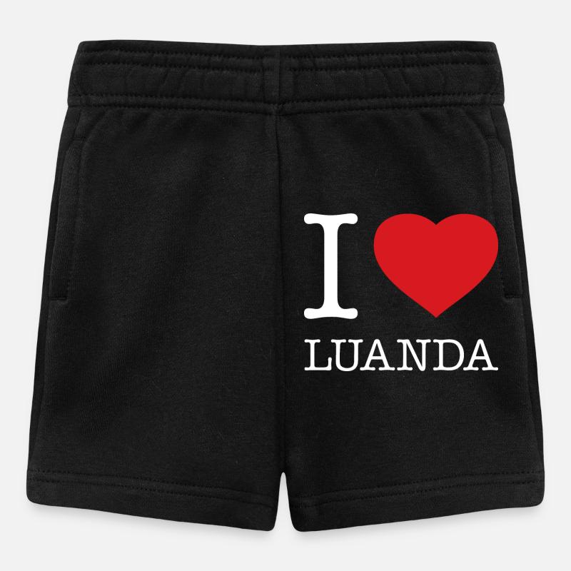 J’AIME LUANDA Angola - Short Bébé - noir