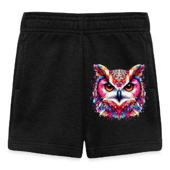 Owl - Baby Shorts - black - Front