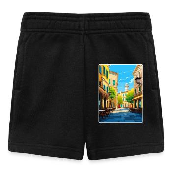 Parma Italien Reise Poster Souvenir Postkarte Farbe - Baby Shorts - Schwarz - Vorne