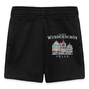 Celle, Basse-Saxe, Maisons à colombages, Allemagne - Short Bébé - noir - Devant