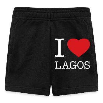 I LOVE LAGOS Nigeria - Baby Shorts - black - Front