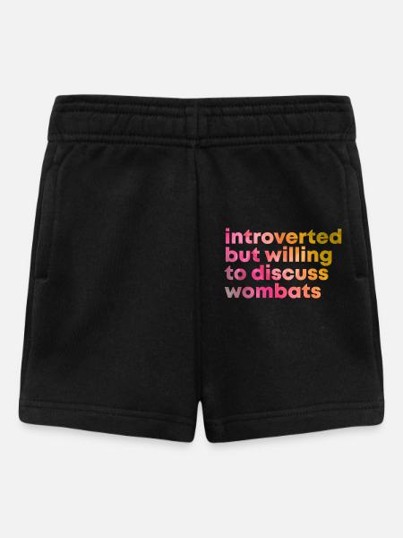 Wombat Wombat Wombat - Baby Shorts - Schwarz